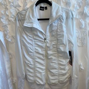 FILA SPORT Live in motion white sporty jacket.